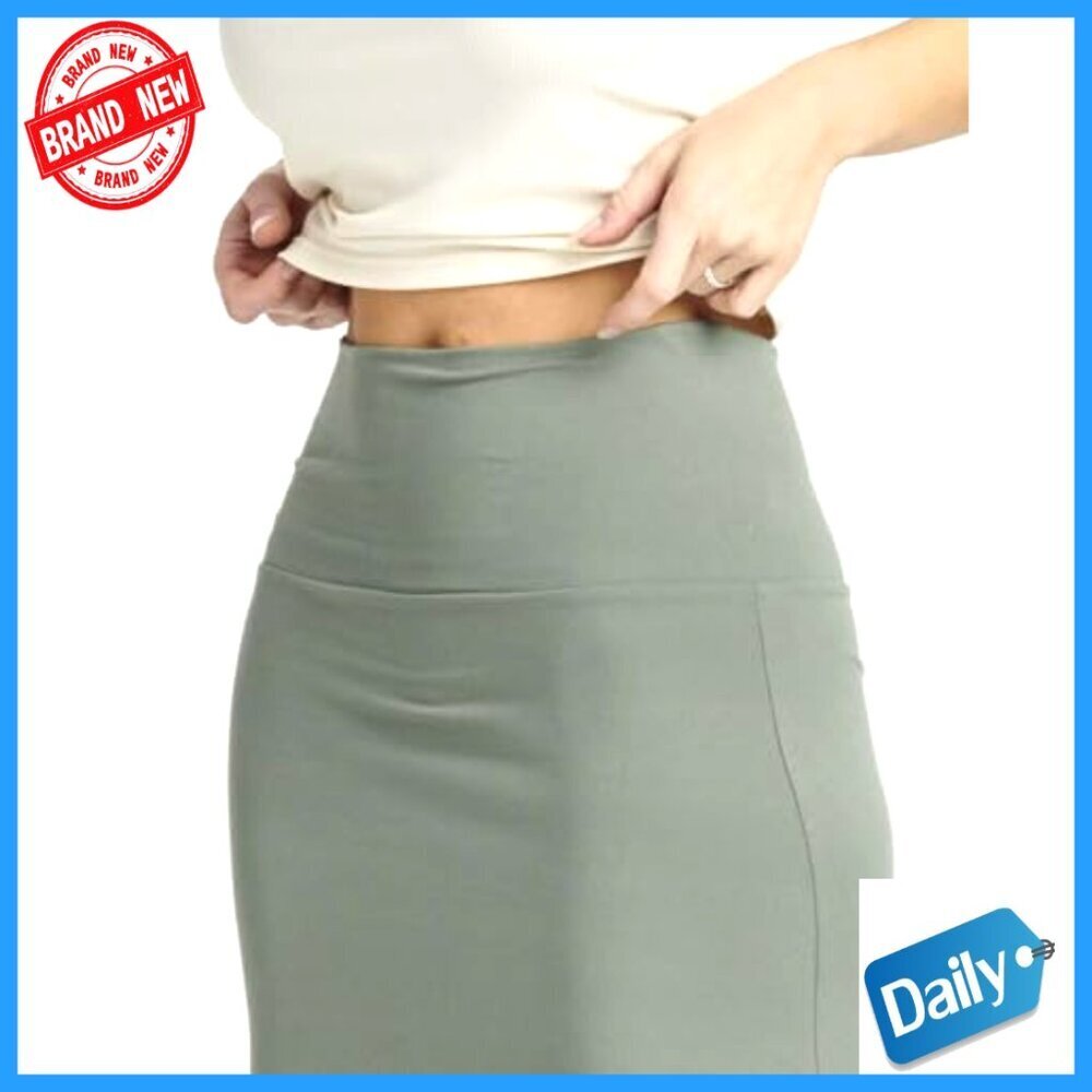 3 Pack Ultra-Soft Flowy Maxi Skirts High Waisted Plus Size Long - Picture 5 of 7